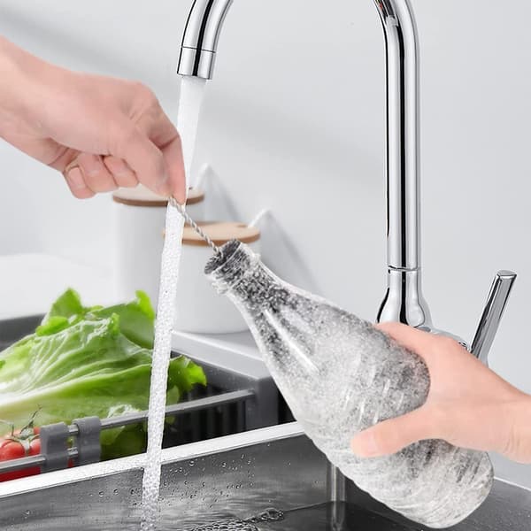 1-pack flaskborste - Mjuk och repfri flaskborste för rengöring av glas- och plastflaskor, koppar