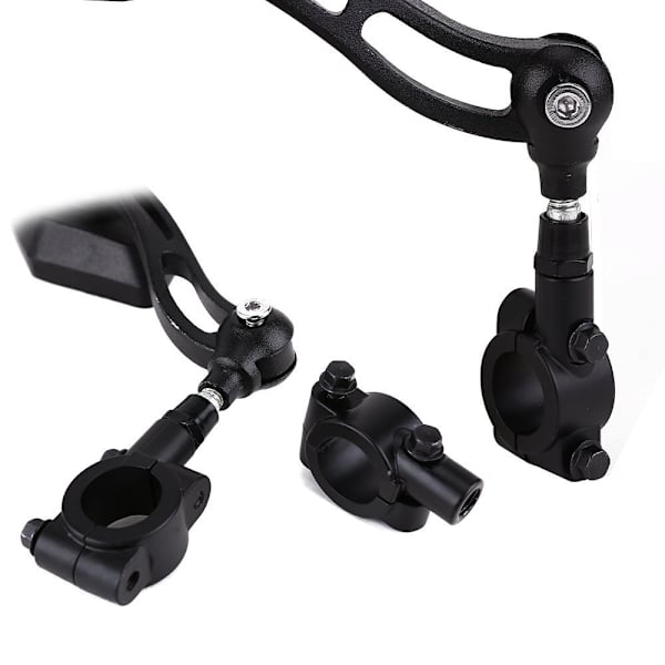2 stk. Universal Motorcykel Styrbeslag 22mm Sort