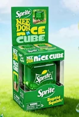 Schylling NeeDoh Nice Cube - Sensorisk klämleksak med superfast kläm (slumpmässig färg)