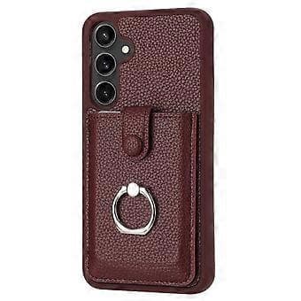 Etui til Samsung Galaxy A55 5G Tegnedesign Kortlomme Læder Bagcover med Ringstativ (Stil D)