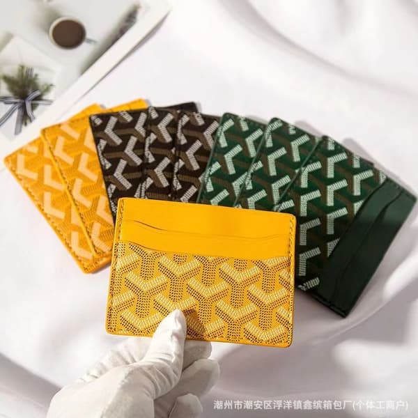 Goyar Houndstooth kortholder for menn og kvinner, kortholder, Gaoya kortholder