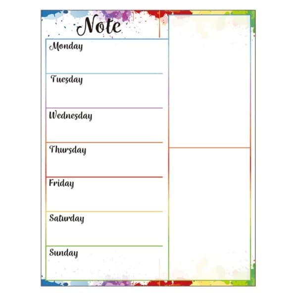 Blød magnetisk whiteboard kompatibel med køleskab whiteboard Månedlig/ugentlig planlæggerkalender null - 2
