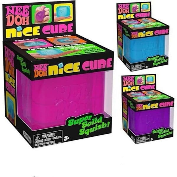 Needoh Nice Cube Stressipallo & Mielilelu Sininen Pinkki