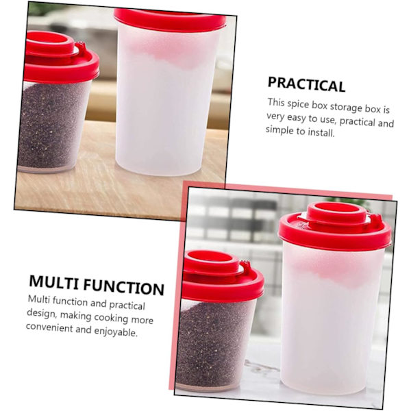 2-pak Peberbøsse Mini Plastikbøsser