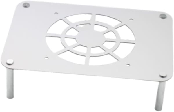 Router kølebase Router kølestativ Multifunktionel varmeafledningsholder Netværksmontering til kontorstudier Stabil, sølv silver