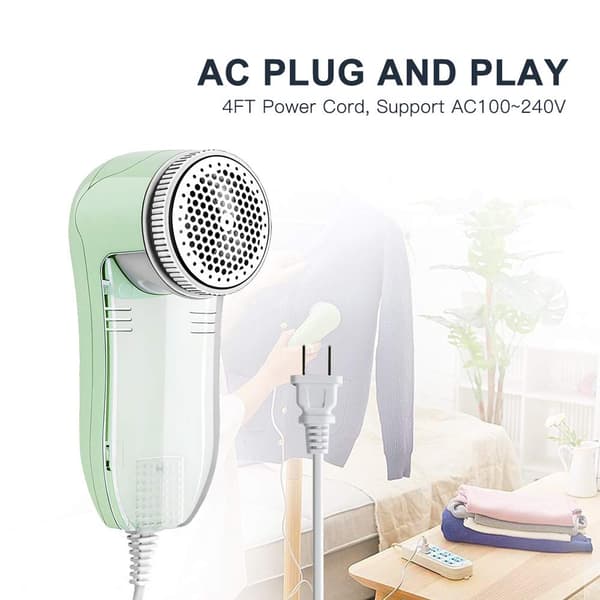 Stofshaver, fnugkugler, piller, fnugfjerner, AC120V Plug and Play