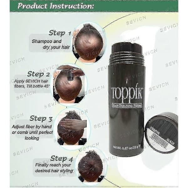 Hårförtjockningspulver Keratin Hårfiber Perukförlängning Fiber Hår C Medium Medium Blonde