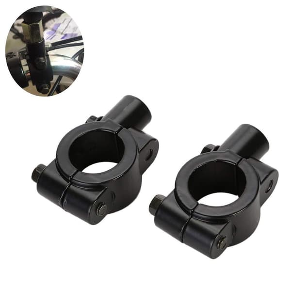 2 stk. Universal Motorcykel Styrbeslag 22mm Sort