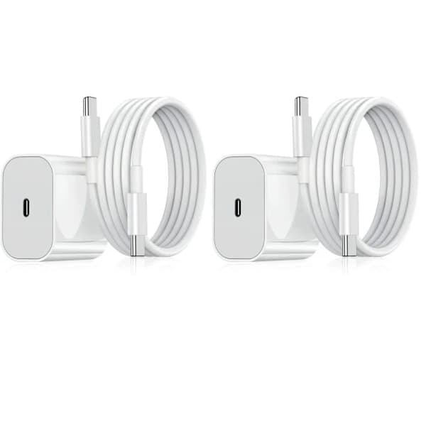 Snabbladdare 20W för Apple-enheter, USB-strömadapter med 2m kabel, Lightning-kontakt, Apple-gränssnitt 2st Apple-gränssnitt 2pc Apple Interface