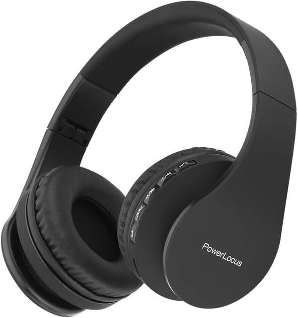 Trådlösa Bluetooth Hörlurar, Bluetooth Pannband Hörlurar, Bluetooth Headset med Mikrofon, Vikbara Hörlurar för iPhone/Android/PC/Resor