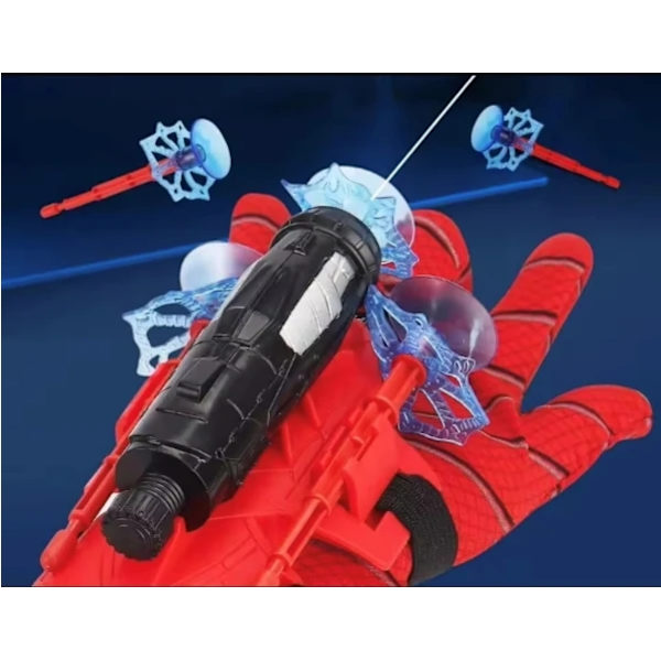 Spiderman Web Shooter til Børn - Udskyder sugekopper, Rød