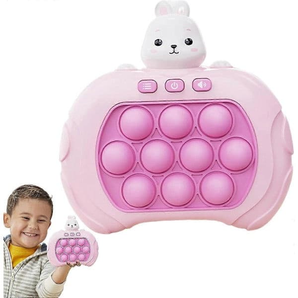 Pop It Spil - Pop It Pro Light Spil Quick Press Fidget Spil Pink Pink Kanin pink pink