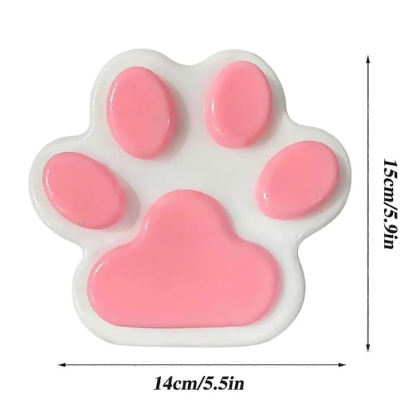 Håndlavet Taba Squishy Stor Kattefod Silikone Klemmelegetøj til Stresslindring, Kattefod Kæmpefod Squishy Sanselegetøj mod Angst og Afslapning