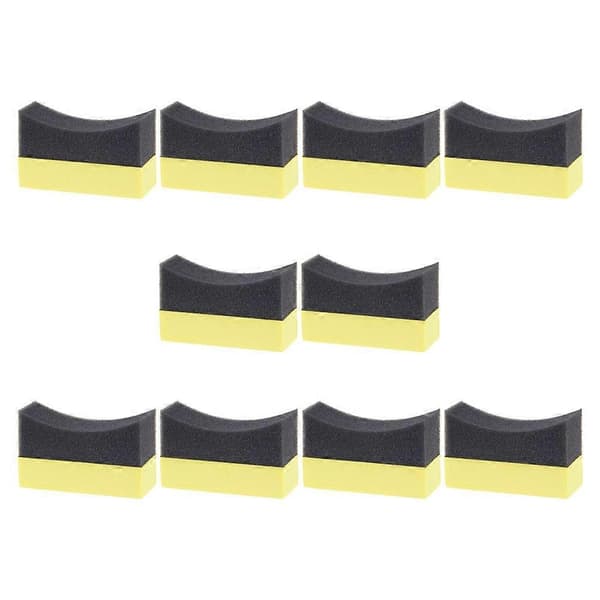Fälgborste, bilvaxningsdyna, bärbar däckpolerare, bilvårdsprodukter. 10-pack
