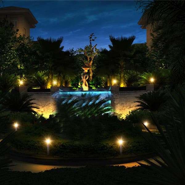 Solcelle Damlamper, Vandtæt Undervandsspotlight til Springvand, Swimmingpool, Undervandsdekoration, 6 LED Solcelle Spotlight (Varm Hvid)