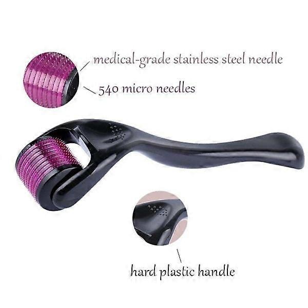 Skin Roller - Microneedling - Stimulerer huden - Skin roller Sort