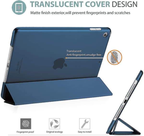 Procase-deksel til iPad Air 3 (10,5\" 2019), iPad Pro 2 (10,5\" 2017), A2123 A2152 A2153 A2154 A1701 A1709 A1852, beskyttelsesdeksel med stativfunksjon