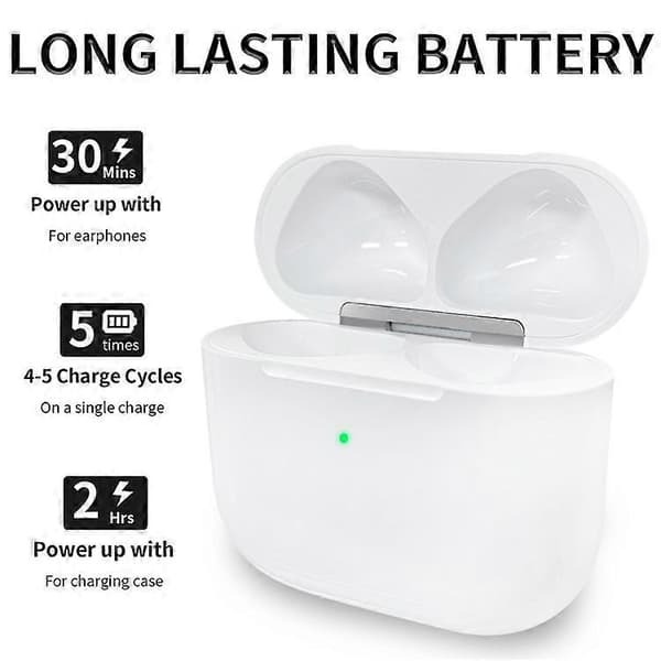 Kompatibel med Apple AirPods 4 ladeetui Bluetooth-øretelefoner USB-C-port trådløs ladeboks