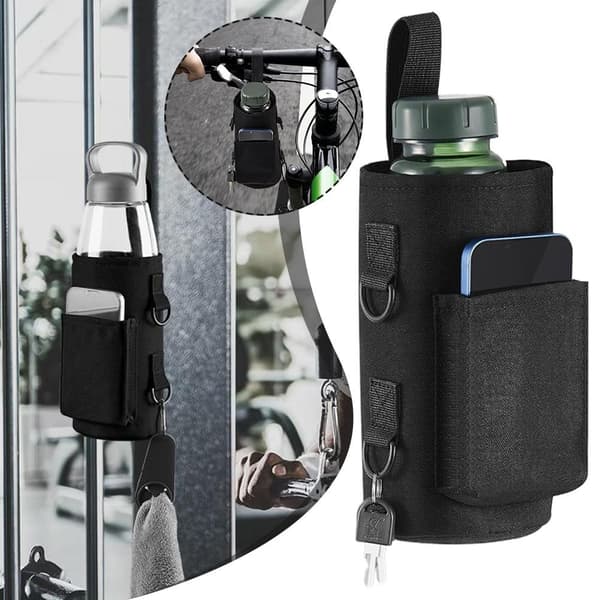 Magnetisk gymväska Magnetisk vattenflaskficka Hållare Gymflaska Vatten Y1U1