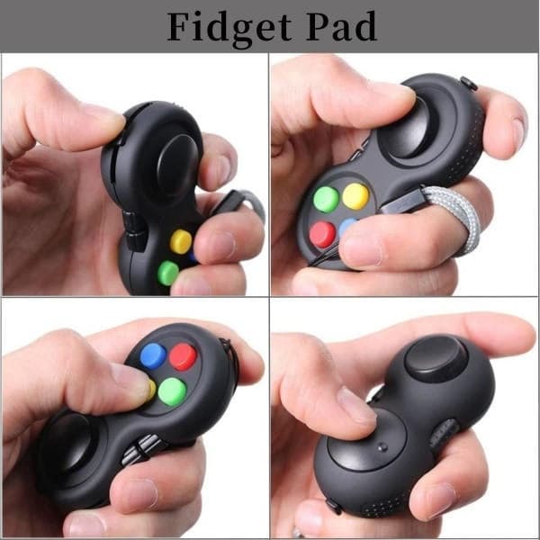 3-pack leksakspaket för ultimat stresslindring - Sensorisk leksakssats med Fidget Plate, Infinity Cube och Controllers - Perfekt kontorspresent för barn