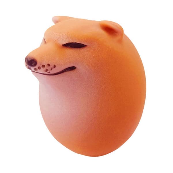 Hundelegetøj Æg Squishy, Langsomt Stigende Duftende Stressbold, Sødt Hundefidgetlegetøj til Børn og Voksne