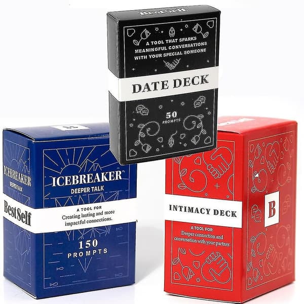 st Icebreaker Deeper Talk Game Date Cards Intimacy[fw]-X46-