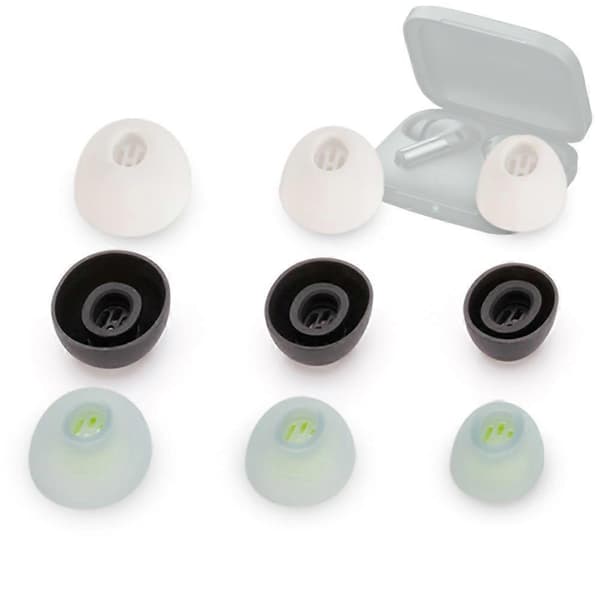 Fsw 6 stk silikon ørepropper for Oneplus Buds Pro2 hodetelefoner ørepropper Buds Pro 2 Tws plugger Fiil Cc Pro2 hodetelefoner ørepropper grønn S-3Pairs