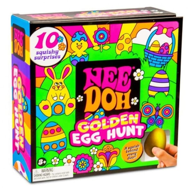 NeeDoh Golden Egg Treasure Hunt — Børns påske-fidget spinner legetøj blind boks