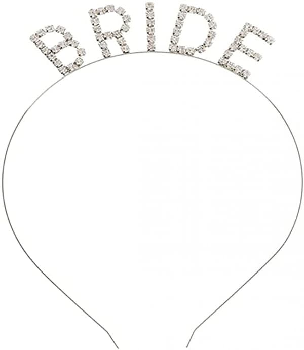 Fest Rhinestone Brudekrone Diadem til Kvinder Piger Prinsesse Krone Tilbehør----Sølv