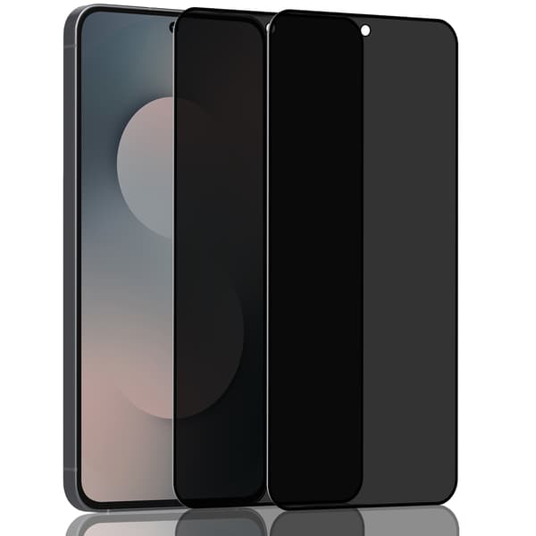 2-pack Samsung S25 FE Sekretess Skärmskydd - Härdat Glas 9H - Superkvalitet 3D Samsung S25 FE