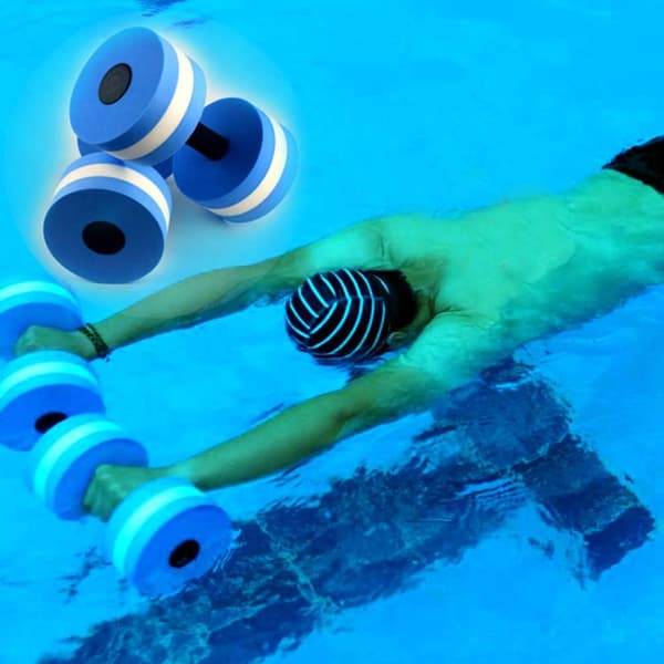 Vattenträning, poolfitness, vattenhantlar