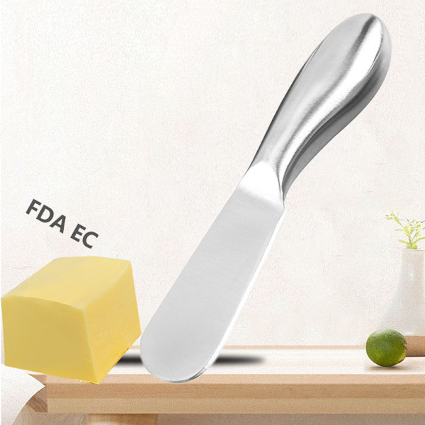 Smørknivsæt, 4 Dele Oste- og Smørknive, Rustfrit Stål