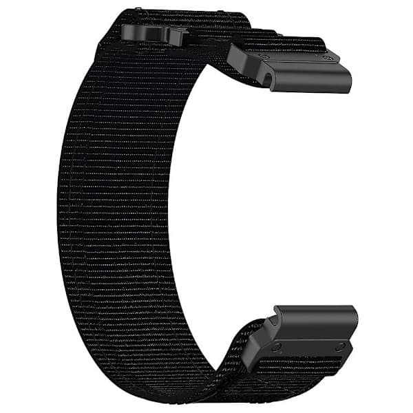 Nylonrem med selvklæbende strimmel til Garmin Fenix 7X/7X Pro/Instinct 2X/QuickFit 26mm - Grå Grå Garmin Fenix 7X