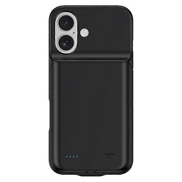Kompatibel med iPhone 16 Batterideksel 7000mAh Oppladbart Full Beskyttelse Myk Kant Telefonladerdeksel