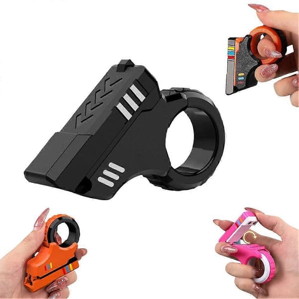3D-printet fingerfidgetspinnerleke, sensorisk stresslindrende fingerleke, jevnt roterende fidget, gave til barn, tenåringer, voksne, hvit 1pcs White