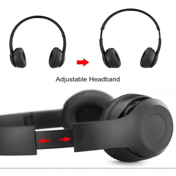 P47 Bluetooth 5.0 Trådlösa Gaming Hörlurar Vit