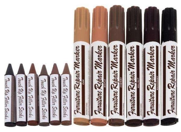 Møbel- og panelreparationspen - 12-pak multicolor multifärg