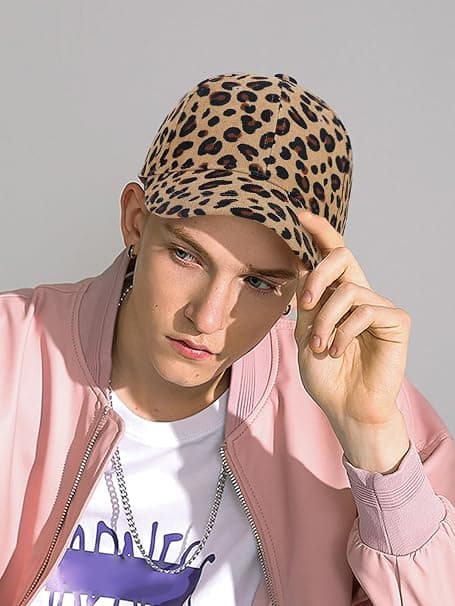 Baseballcaps Leopardmønstret Hatt Bomull Solhatt Hodeplagg Utendørs Skygge Sportscaps