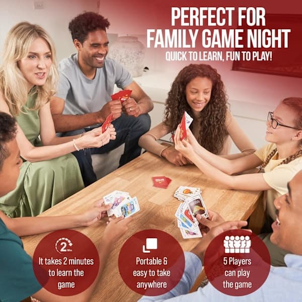 Exploding Kittens alkuperäinen perhekorttipeli 56 korttia Ikä 7+ 2-5 pelaajaa 15 minuutin peliaika