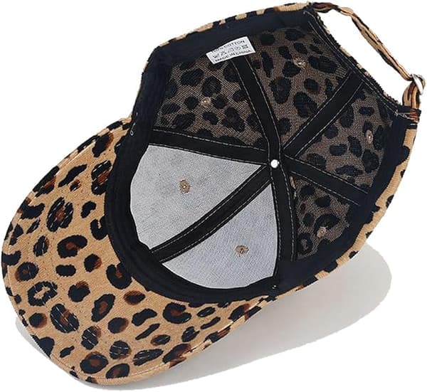 Baseballcaps Leopardmønstret Hatt Bomull Solhatt Hodeplagg Utendørs Skygge Sportscaps