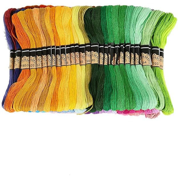 100 farver, dukke broderigarn/møllegarn