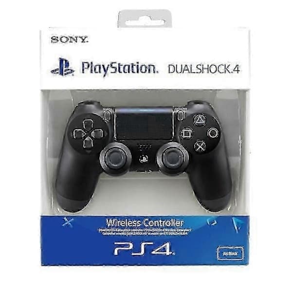 2026 Officiel Sony PlayStation PS4 DualShock 4 V2 Trådløs Controller, Sort black