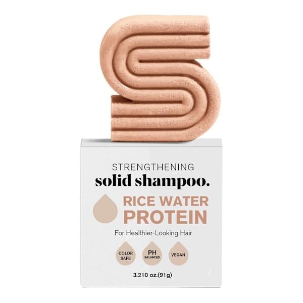 Styrkende sjampo og balsam med risvannprotein white 91g