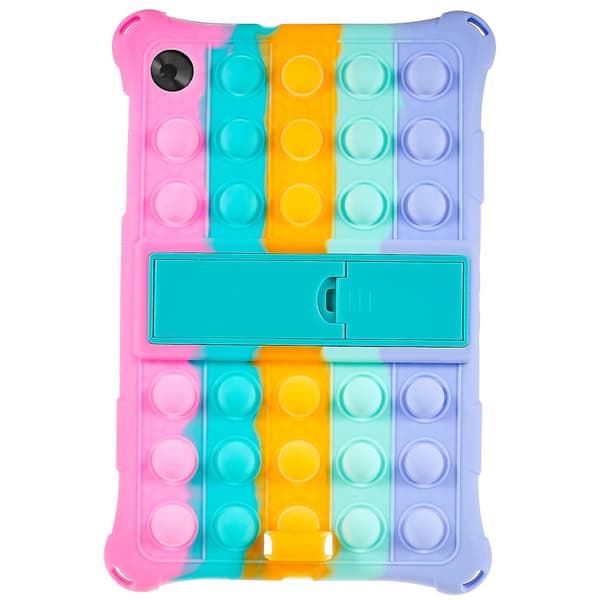Nettbrettdeksel til Lenovo Tab M10 HD Gen 2 TB-X306X med Pop-It Fidget Toy, støtsikkert deksel med PC-stativ Multi color