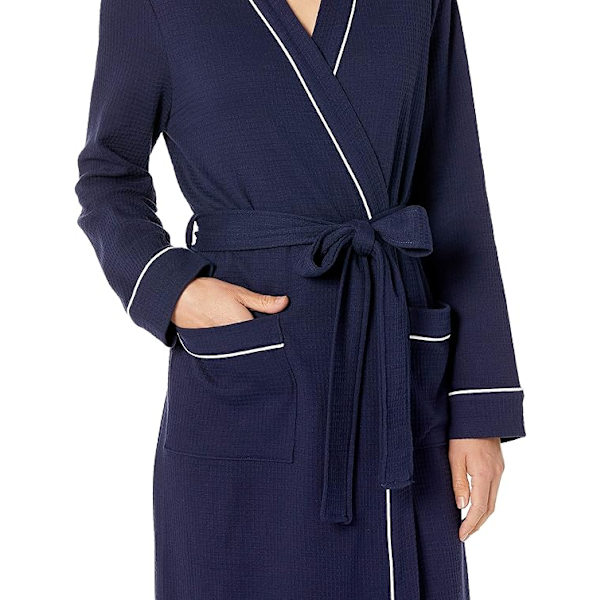 Lang, let badekåbe til kvinder (fås i plusstørrelser) Dark Blue M