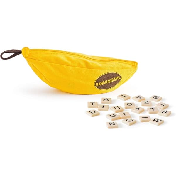 Bananagram | Ordspill | Alder 7+ | 1-8 spillere | 15 minutter spilletid