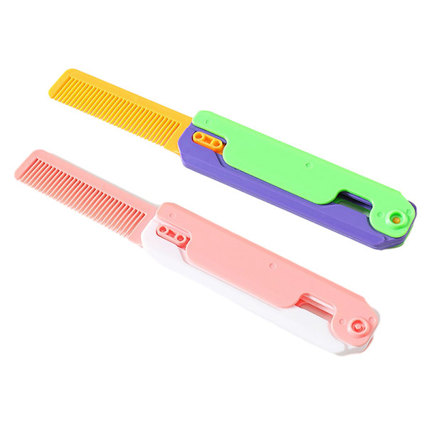 3D Gravity Comb Liten reddik Fold Shrink Pet Comb Pendant Anti B