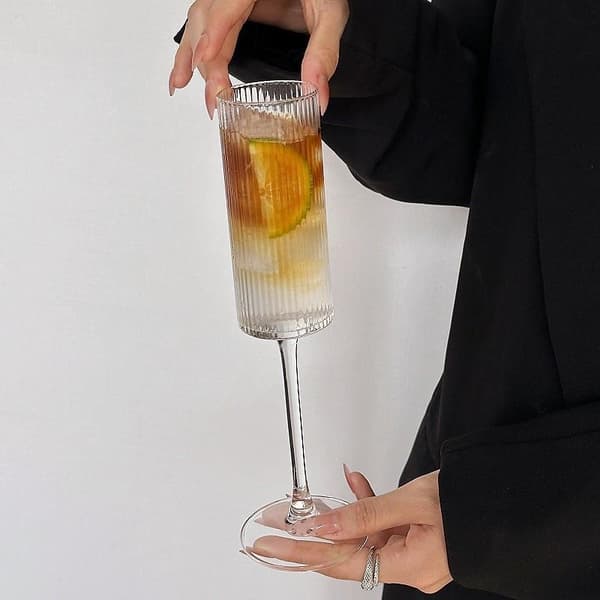 Transparent Plastbägare Okrossbart Vinglas Lyxig Cocktail A3
