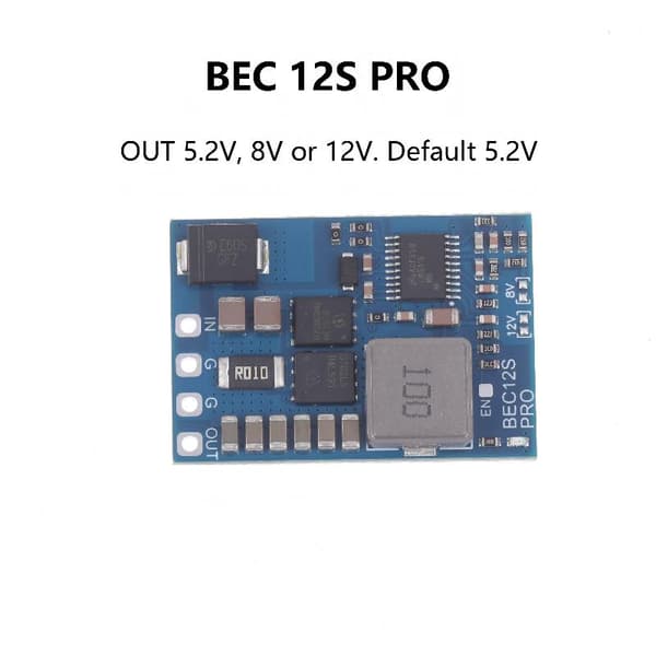 BEC12S-PRO 9-55V TIL 5V/8V/12V-5A Spenningsregulator BEC Strømmodul