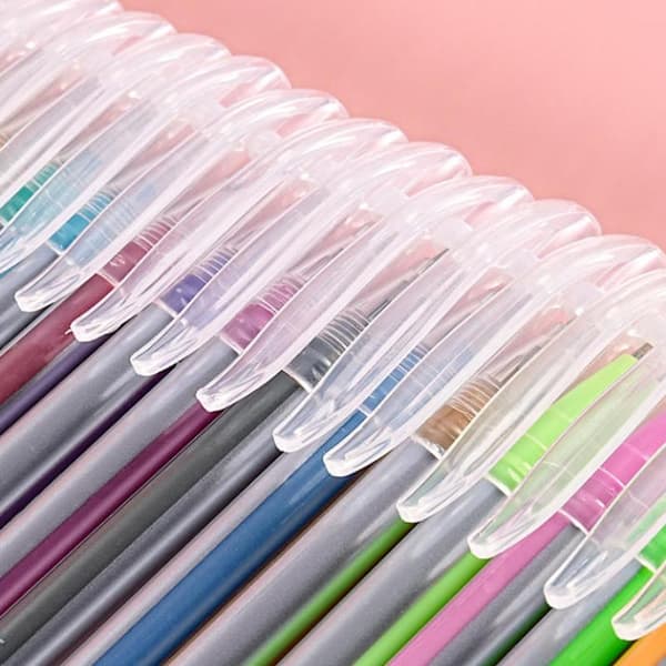 1 sæt 6/12/18 farver glitter gelpenne til journaling studerende Hi A4